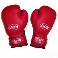 Перчатки боксерские Green Hill "LION" BGL-2020 14 унций, кож.зам   - Экипировка для единоборств