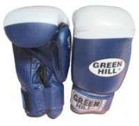 Перчатки боксерские Green Hill "SUPER STAR" BGS-1213b 12 унций, нат.кожа без/AIBA              - Экипировка для единоборств